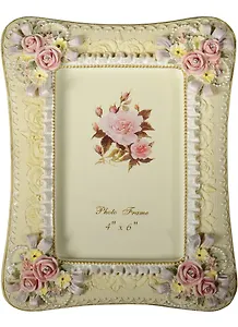 Фоторамка Цветы со стразами (16х21х2) для фото 10х15)  (504-068)