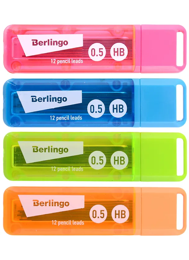 Грифели для механических карандаше, Berlingo, 0,5 мм, HB, 12 штук 2930579 — 6