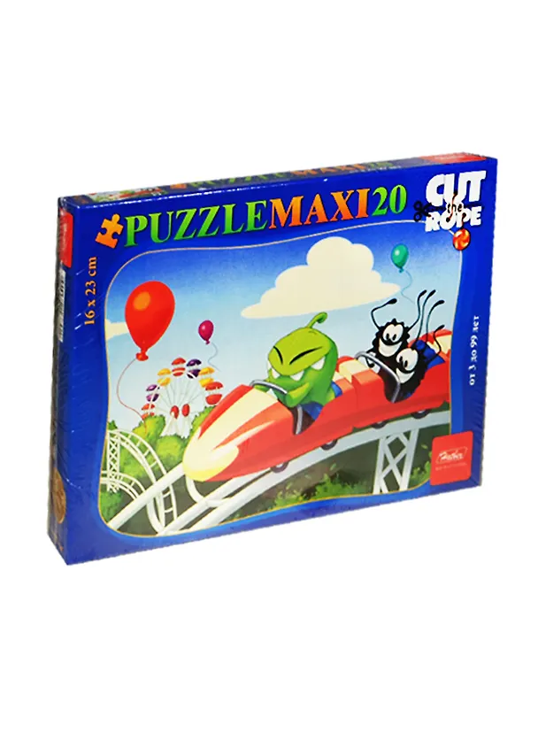 Пазлы 20 MAXI А5ф Cut the Rope (20П35_12881) (16х23см) (3-99л.) (Hatber) (коробка) 2473407 — 1