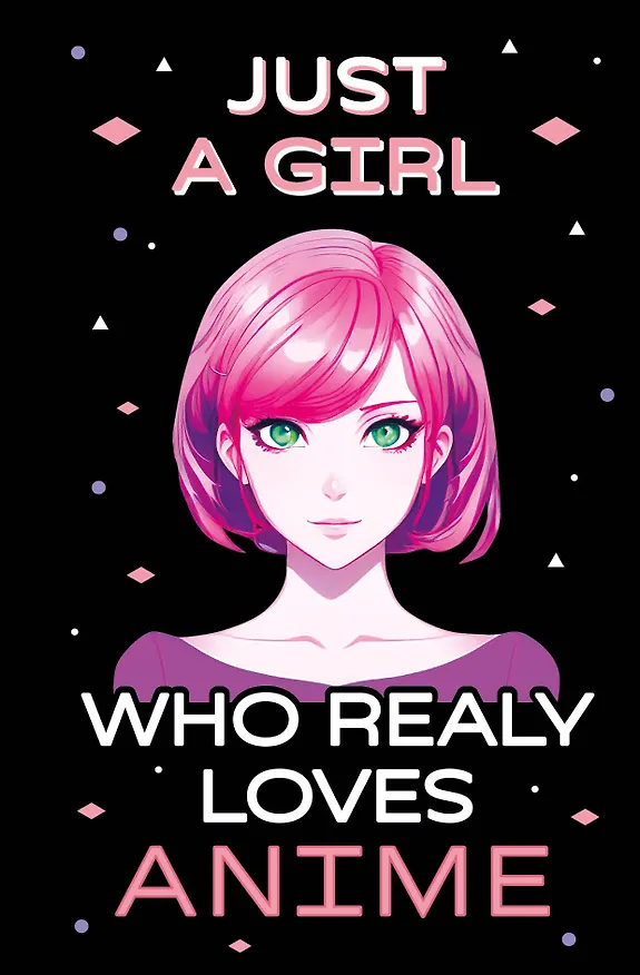 Скетчбук. Just A Girl Who Loves Anime (темный) (138х212 мм, твердый переплет, 96 стр., офсет 160 гр.) 2984582 — 1