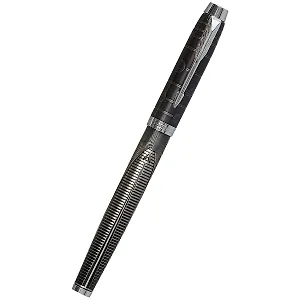 Ручка-роллер Parker, IM Premium Metallic Pursuit, подарочная черная