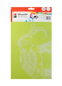 Трафарет-силуэт Marabu 001 Индийский слон (028800001) (А4)