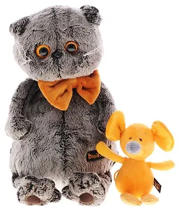 Мягкая игрушка Басик с мышкой Миленой (30 см) (Ks30-052)