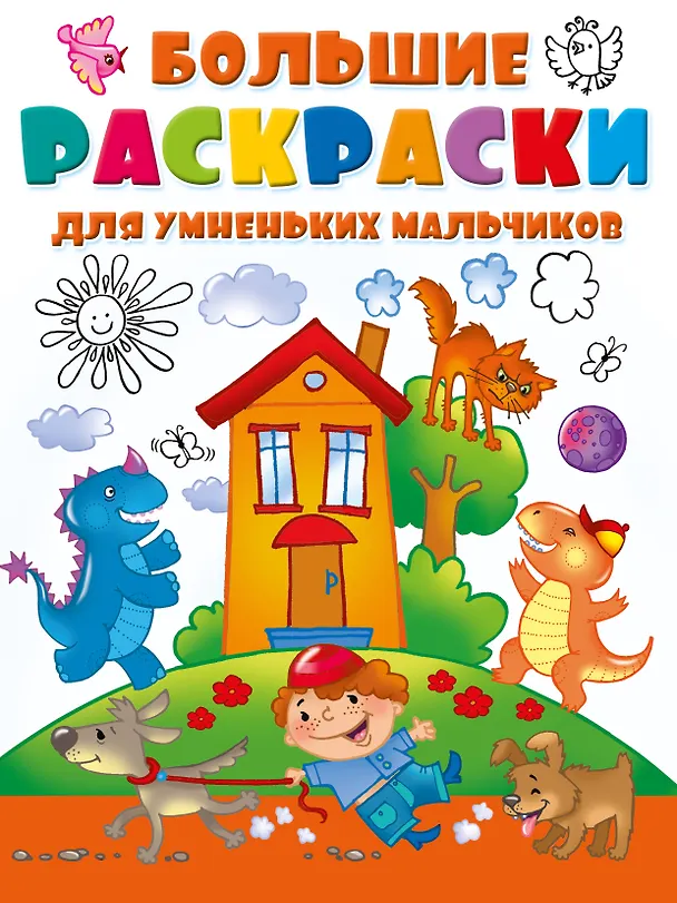 Книга Большие раскраски для умненьких мальчиков (Дарья Иванова) — 1