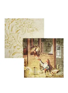 Набор салфеток для Декупажа Гномы верные друзья (64L007/SDL000209) (2шт) (упаковка)