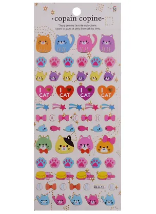 Наклейки пвс с обводкой Коты SLC-12 и Единороги SLC-05 2644631