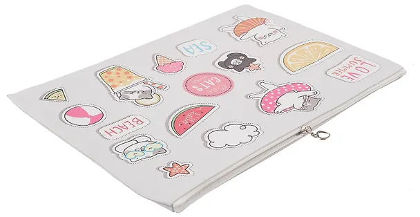 Папка для тетрадей А4 "Cute fat cats" молния сверху, PU, ассорти, Yoi 3039435 — 7
