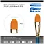 Кисть художественная №18 "Галерея", синтетика, плоскоовальная, короткая ручка, Гамма — 2949259 — 2