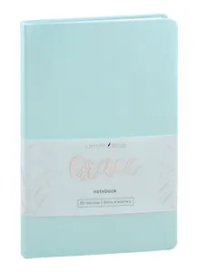 Записная книжка А6- 80л кл. "Graсe" магия мяты, иск.кожа, ляссе, инд.уп.