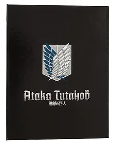 Папка-обложка для тетради со сменными блоками А5 "Атака Титанов Сезон 1-3" 2 кольца, в ассортименте