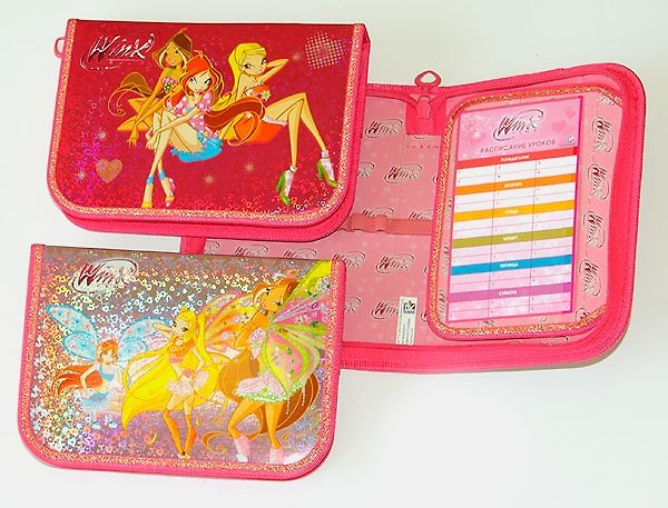 Пенал 1отд. 13*19см, откидн.планка, голография, WINX 218183 — 1