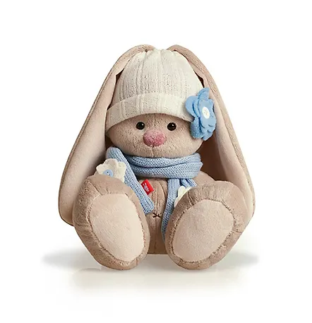 Мягкая игрушка Зайка Ми в голубом шарфике (22 см) (SidM-0150) 2369082 — 1