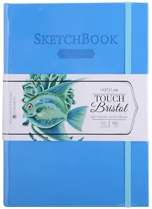 Скетчбук А5 50л "Bristol Touch" голубой, для графики и маркеров, 180г/м2