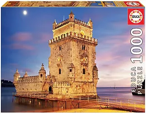 Пазл Educa 1000 деталей Башня Белен, Лиссабон