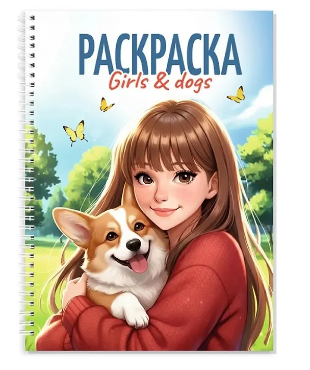 Книга Раскраска. Girls & Cats () — 1
