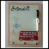 Ключница из стекла с доской для записи (27821) (18х24)