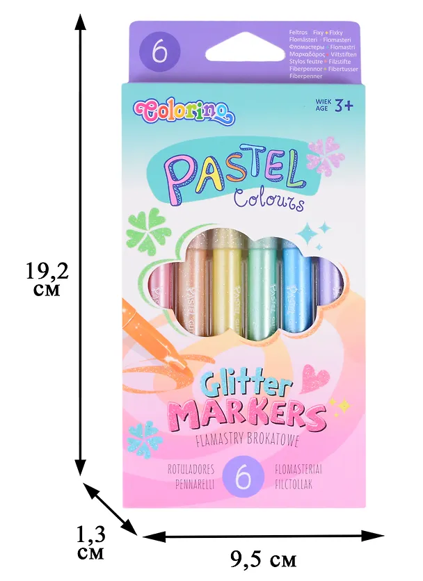 Фломастеры «Pastel» Colorino, 6 цветов 261246 — 2