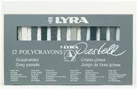 Пастель сухая 12цв LYRA POLYCRAYONS серые тона L5641122 — 317635 — 1