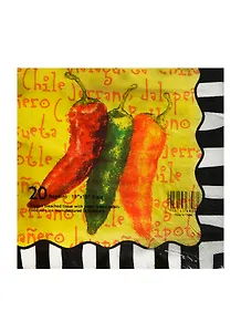 Набор д/творчества Салфетки д/декупажа 33*33см 20шт 3-х слойные Перцы (AY-1679)