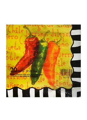 Набор д/творчества Салфетки д/декупажа 33*33см 20шт 3-х слойные Перцы (AY-1679) 2423993