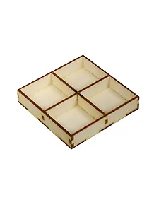 Коробочка для мелочей (2150431) (10х10х2см) (игрушка из дерева) (упаковка)