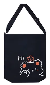 Сумка-шоппер на молнии Kawaii Мишка Hi (текстиль) (40х33) (12-11525-B003)