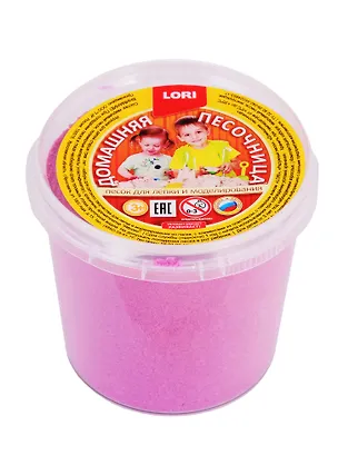 Домашняя песочница LORI Розовый песок 0,5 кг 2765191
