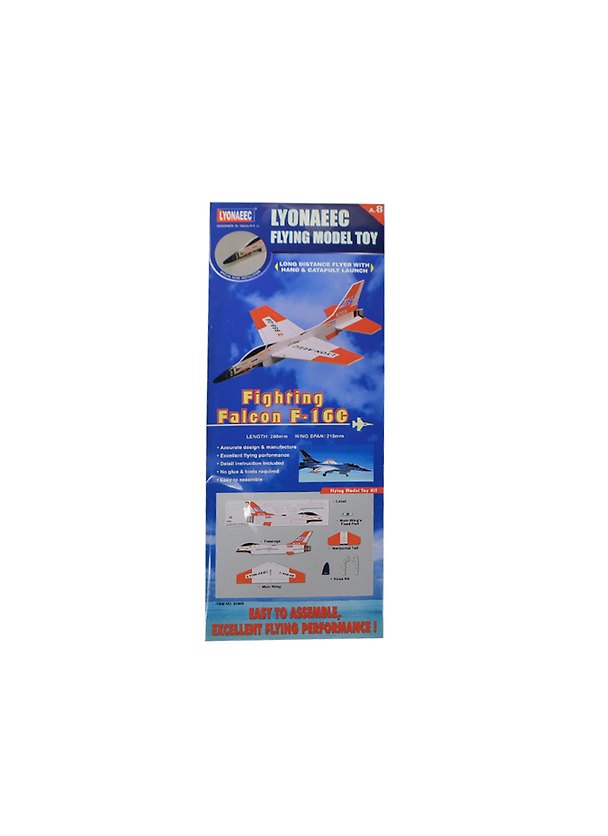 LYONAEEC Самолет Power Launch Glider "F-16C Fighting Falcon" (95808) (6+) (266мм) (пакет) 2414826 — 1