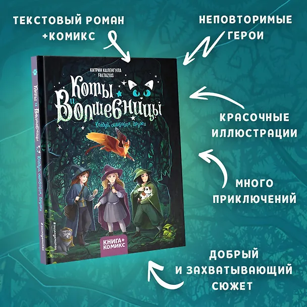 Книга Коты и волшебницы. Том 1. Колдуй, ошибайся, дружи (Катрин Каленгула, Faltazius) — 6