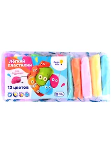 Набор для детской лепки ТМ GENIO KIDS-ART Легкий пластилин 12 цветов (TA1710) (120г.)