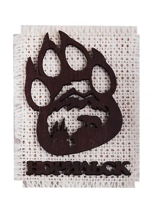 ГС Магнит Норильск Силуэт на мешковине вид 2 (дерево) (7,5см) 2679903