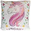 Подушка с пайетками Единорог (текстиль) (37х37) (12-00932-987-1) — 2648174 — 1