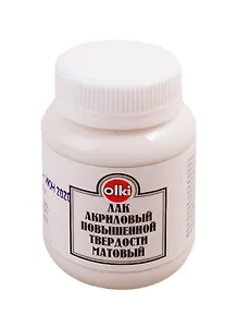Лак акриловый матовый, 100 мл, повышенной твёрдости, Olki