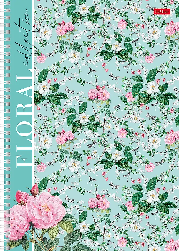 Тетрадь общая «Floral collection», 80 листов в клетку, А4, в ассортименте - Hatber 3037808 — 3