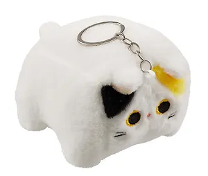 Брелок Кот прямоугольный (плюш) (12см) (12-0751-O4)