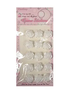 Набор для творчества Наклейки ЗD розы, 15шт, 1.8см, белые