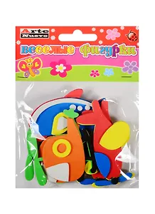 Набор для творчества Arte Nuevo  Веселые фигурки Фигурки-наклейки Самолеты из EVA DT-1017