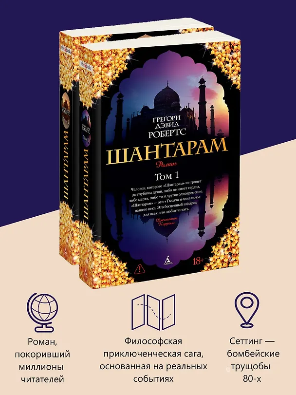 Книга Шантарам (в 2-х томах) (комплект) (Грегори Дэвид Робертс) — 6