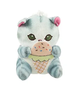 Брелок Kawaii Котик с мороженым (текстиль) (10 см) (12-0671-Z2) Bookvalno