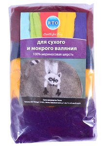 Шерсть для валяния РТО «Осенний букет»