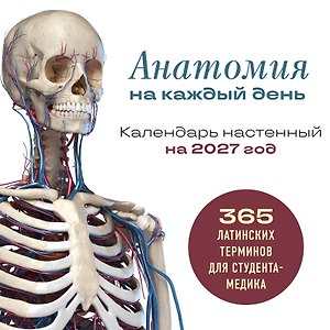 Анатомия на каждый день. 365 латинских терминов для студента-медика. Календарь настенный на 2027 год (300х300 мм)