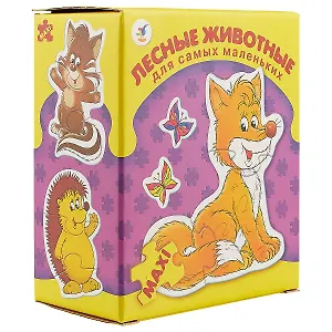 Maxi Пазл для самых маленьких, "Лесные животные" 8 пазлов