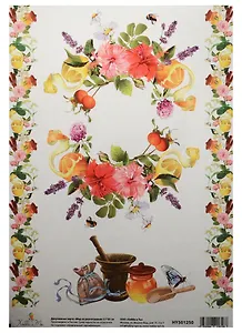 Декупажная карта Мед из разнотравья 21*30см