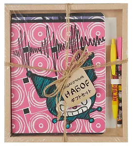 Тетрадь А5 8 листов "Kuromi" + ручка гелевая синяя, + ручка шариковая синяя