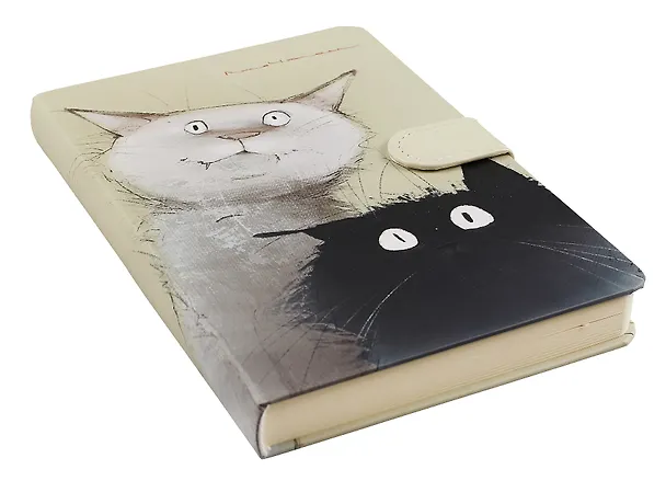 Книга для записей А5 112л "Коты. Дуэт" с магнитной застежкой 2990496 — 2
