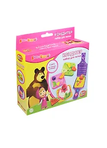 Набор Тесто д/лепки MultiArt Кондитер (11440MM) (180643) (Маша и Медведь) (3цв.) (цв. в ассорт.) (3-8л.) (коробка) (в кор.2х24шт)