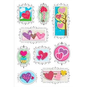 Fun Kingdom Наклейки ручной работы с блестками (HMS-8002B) (упаковка)