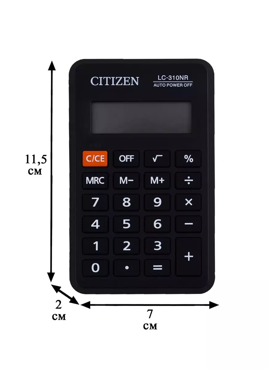 Калькулятор карманный CITIZEN LC-310N/LC-310NR (209406) купить по низкой  цене в интернет-магазине «Читай-город»