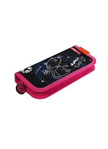 Пенал школьный 1отд. "With it.Glamour" 19,5*9см, прямоугольный, на молнии, Proff