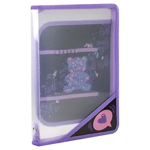 Папка для уроков труда А4 "МАРМЕЛАДНЫЙ МИШКА" пластик, 22,8*32,8см, молния с трех сторон, внутр.разделитель, эласт.держатели для канц.принадлежностей, УФ-печать